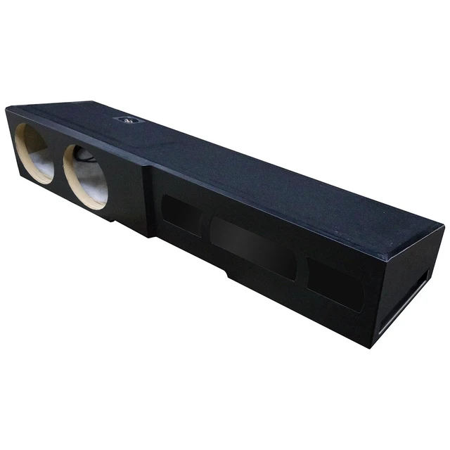 Alt view image 2 of 5 - QPower QLUXE Dual 8 Vented Subwoofer Box for GMC Crew Cab