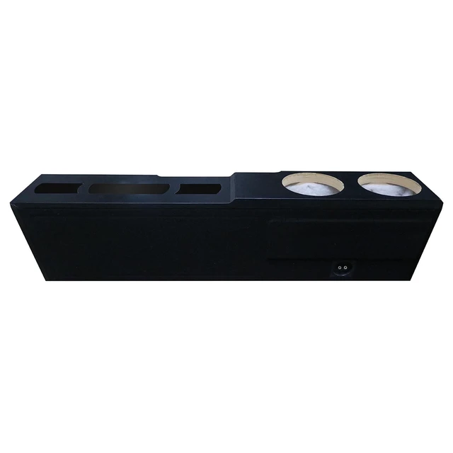 Alt view image 4 of 5 - QPower QLUXE Dual 8 Vented Subwoofer Box for GMC Crew Cab
