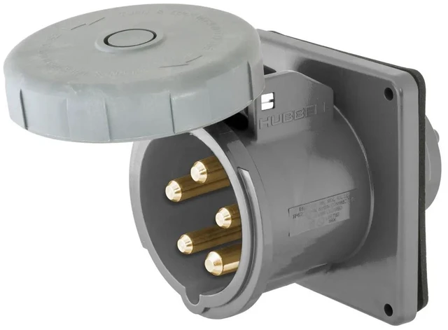 Alt view image 4 of 4 - Hubbell M5100B7R 100A 480V 5W Shore Power Inlet