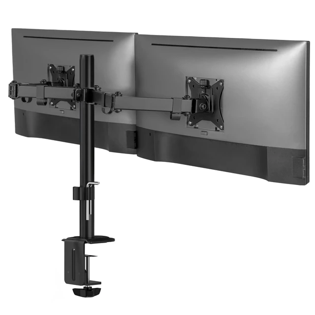 Alt view image 3 of 3 - Mount-It! Desk Mount for Monitor Black Landscape/Portrait MI4752