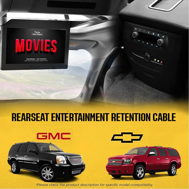Alt view image 4 of 5 - Crux Cable for Retention of Rear Seat Entertainment in Select GMCHummer with LAN 29 Bit 08 14