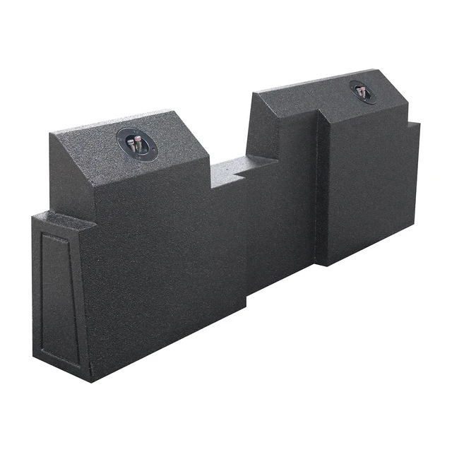 Alt view image 3 of 4 - QPower 2Hole 10 Sealed Subwoofer Enclosure for Jeep Gladiator 20192023