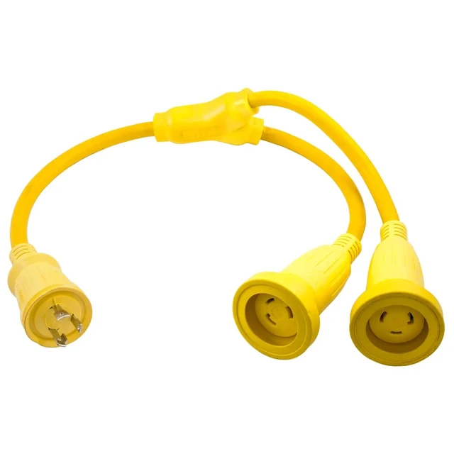 Main image of Hubbell Incorporated HBL64CM56 Y Cable 230A Male 1 30A Female