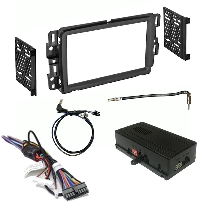 Main image of Crux OnStar Radio Replacement interface w SWC Retention Video Switcher D Din Dash Kit Select