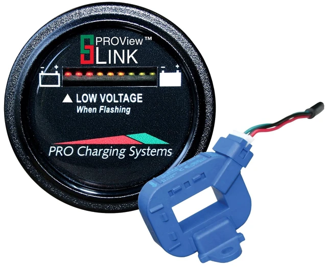 Main image of Dual Pro Advanced Round Lithium Battery Gauge with Mobile App