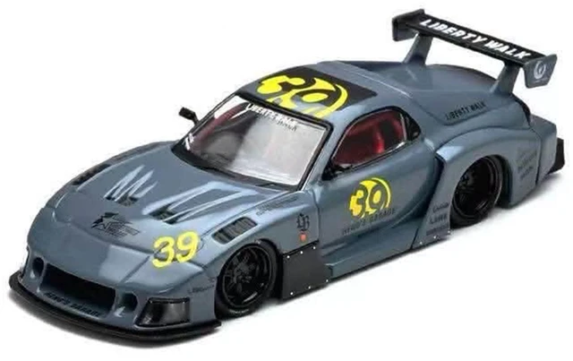 Alt view image 2 of 4 - Inno Models Mazda RX7 FD3S LBSuper Silhouette RHD Right Hand Drive 39 Hengs Garage Gray Thailand Diecast Expo 2026 Event Edition 164 Diecast Model Car by Inno Models