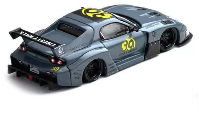 Alt view image 3 of 4 - Inno Models Mazda RX7 FD3S LBSuper Silhouette RHD Right Hand Drive 39 Hengs Garage Gray Thailand Diecast Expo 2026 Event Edition 164 Diecast Model Car by Inno Models
