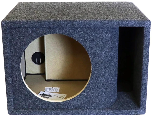 Main image of ATrend Dual 15 KerfVented Woofer Enclosure Charcoal Carpet Covering