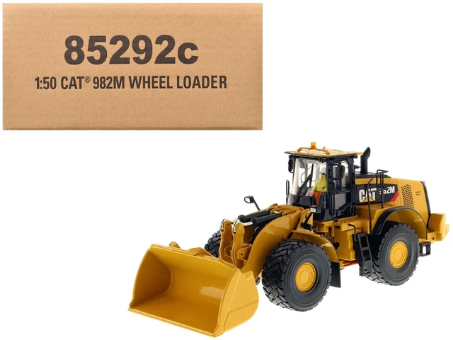 Main image of DieCast Masters CAT Caterpillar 982M Wheel Loader with Operator Core Classics Series 150 Diecast Model by Diecast Masters