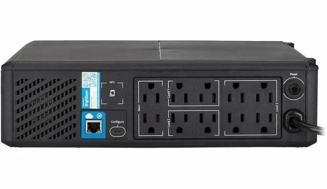 Alt view image 8 of 8 - Eaton Tripp Lite Series 1000VA 750W 120V Line-Interactive Pure Sine Wave Cloud-Connected UPS with Remote Monitoring - 10 NEMA 5-15R Outlets (Surge and Battery Backup), LCD, 5-15P Plug, Tower - 2U Towe