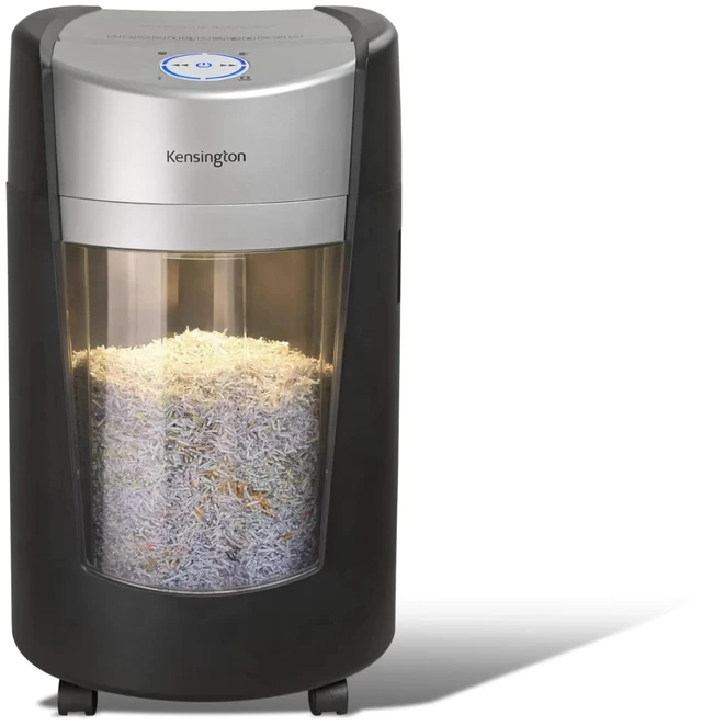 Alt view image 2 of 7 - Kensington OfficeAssist MF550 MotionBin Micro Cut Shredder - Continuous Shredder - Micro Cut - 10 Per Pass - P-5 - 2 Hour Run Time - 9.25 gal Wastebin Capacity - K52053AM