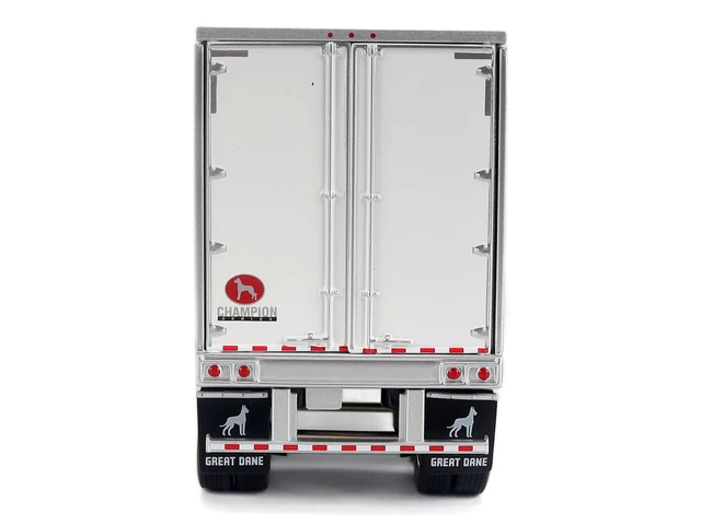 Alt view image 5 of 5 - DieCast Masters Kenworth T680 NextGen 76 HighRoof Sleeper Tandem Tractor White with Great Dane Champion 53ft Dry Cargo Trailer Transport Series 150 Diecast Model by Diecast Masters