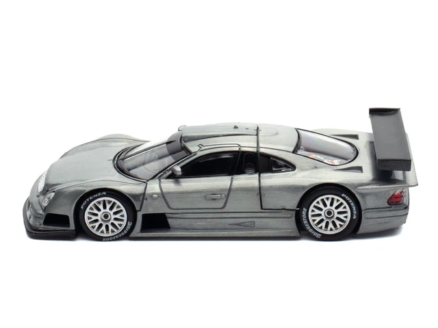 Alt view image 3 of 5 - Pop Race MercedesBenz CLK GTR Raw Metal 164 Diecast Model Car by Pop Race