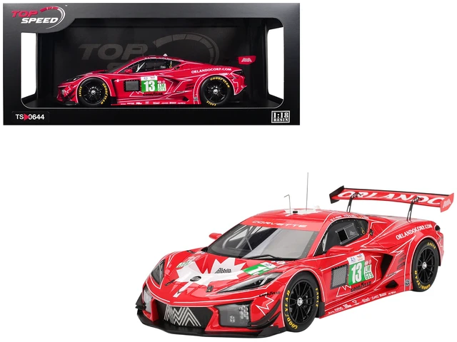 Alt view image 7 of 11 - Chevrolet Corvette Z06 GT3.R #13 "AWA Racing" "24 Hours of Le Mans" (2025) 1/18 Model Car by Top Speed