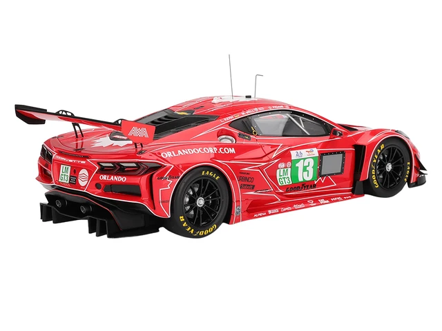 Alt view image 10 of 11 - Chevrolet Corvette Z06 GT3.R #13 "AWA Racing" "24 Hours of Le Mans" (2025) 1/18 Model Car by Top Speed