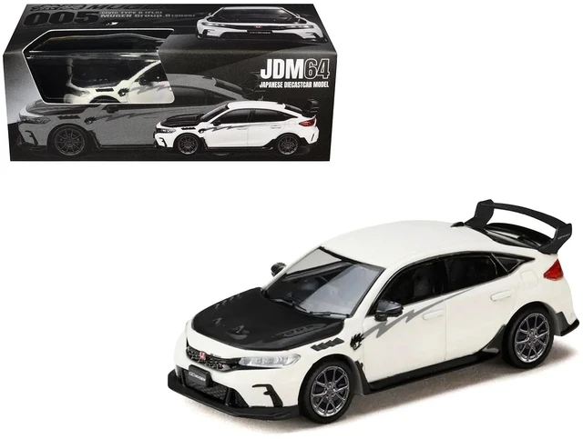 Main image of HOBBY JAPAN Honda Civic Type R FL5 RHD Right Hand Drive Championship White with Carbon Hood MUGEN Group B 2025 JDM64 Series by Hobby Japan