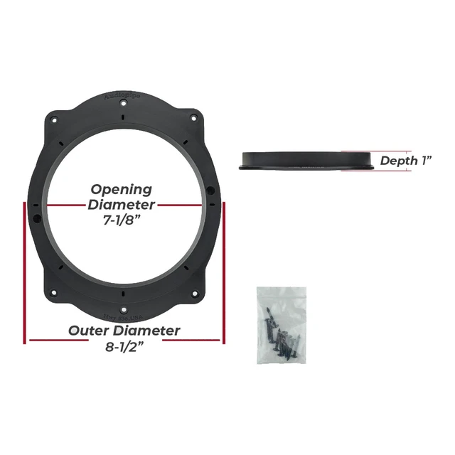 Alt view image 3 of 3 - audiopipe 8 Toyota Speaker Adapter Kit for Aftermarket Install