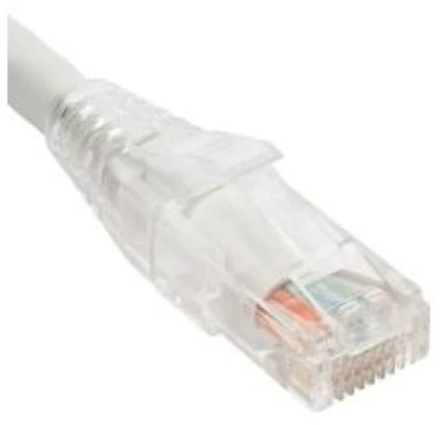 Main image of Cablesys 14 White CAT5e Patch Cord with Clear Boot