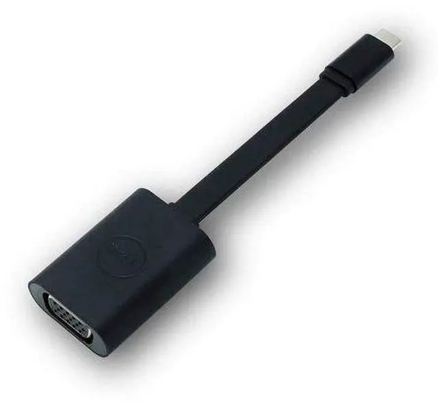 Alt view image 2 of 2 - Dell Adapter - USB-C to VGA - 1 x Type C Male USB - 1 x HD-15 Female VGA - Black