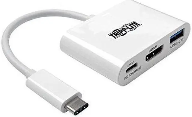 Alt view image 6 of 20 - Tripp Lite USB C to HDMI Multiport Adapter Converter Hub USB Type C to HDMI (U444-06N-H4U-C)