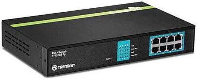 Alt view image 2 of 8 - TRENDNET INC TPE-TG81G 8-PORT POE RACK MOUNTABLE