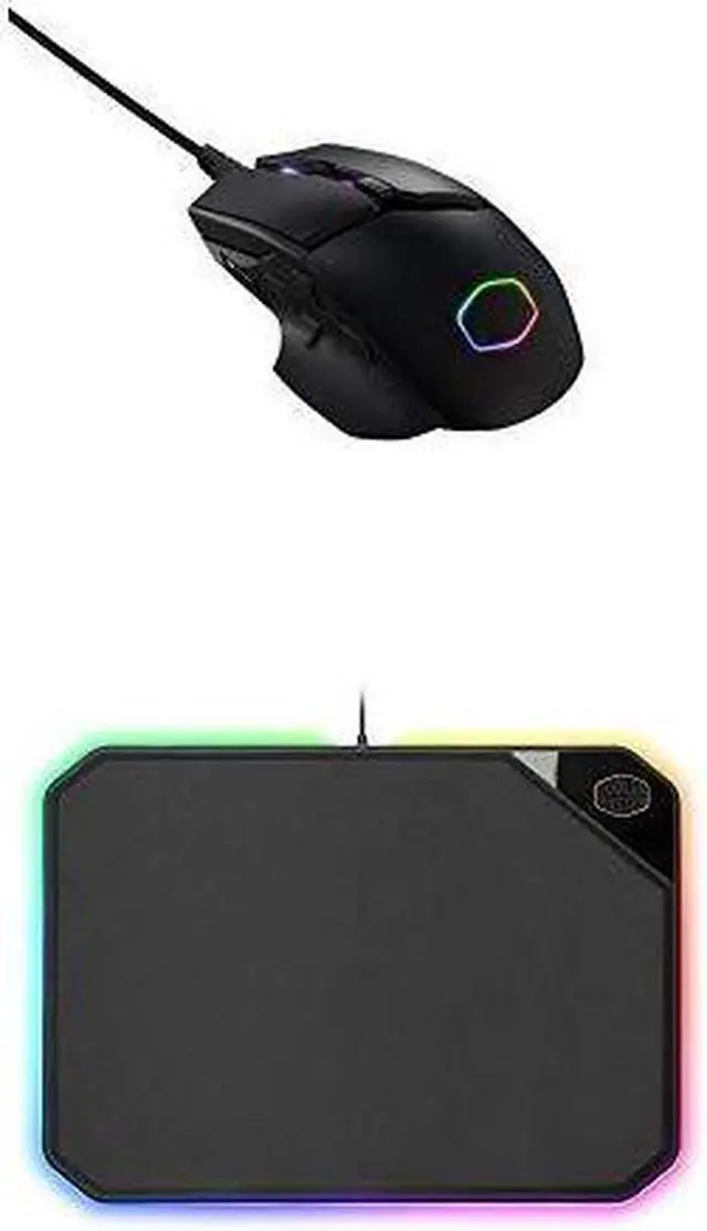 Alt view image 2 of 17 - Cooler Master MM830 Gaming Mouse with 24, 000 DPI Sensor, Hidden D-Pad Buttons, 4-Zone RGB, and Precision Wheel