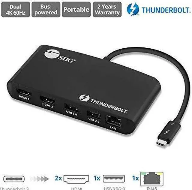 Alt view image 7 of 17 - THUNDERBOLT3 TO DUAL HDMI