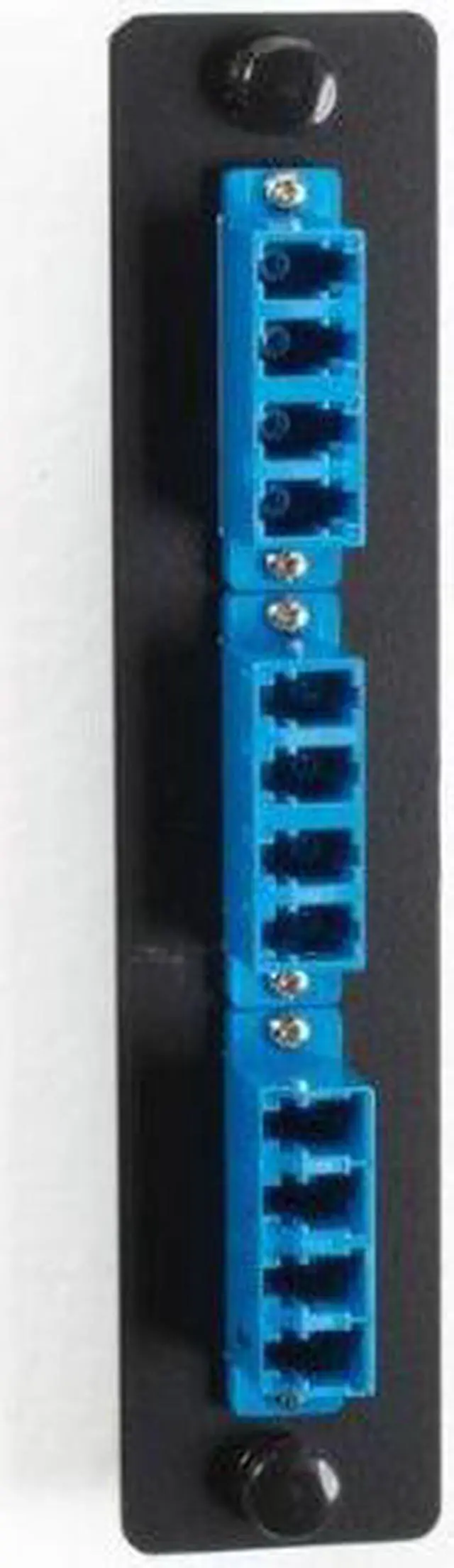 Main image of BLACK BOX JPM455C-R2 FIBER ADAPTER PANEL - LOW-DENSITY, SINGLEMODE, CERAMIC SLEEVE, (6) LC DUPLEX, BL