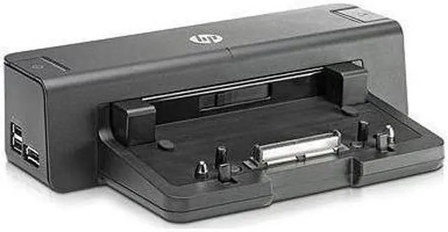 Alt view image 3 of 4 - HP 2012 90W Docking Station - for Notebook - Proprietary Interface - 4 x USB Ports - 4 x USB 3.0 - Network (RJ-45) - DVI - VGA - DisplayPort - Audio Line In - Audio Line Out - Docking