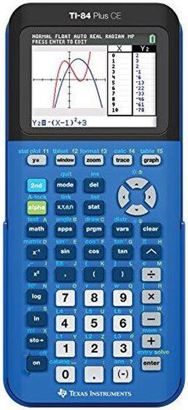 Texas Instruments TI-84 Plus CE Graphing Calculator - Blue - Newegg.ca