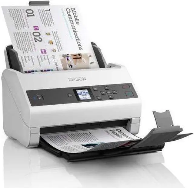 Alt view image 5 of 10 - Epson WorkForce DS-870 Sheetfed Scanner 600 dpi Optical B11B250201