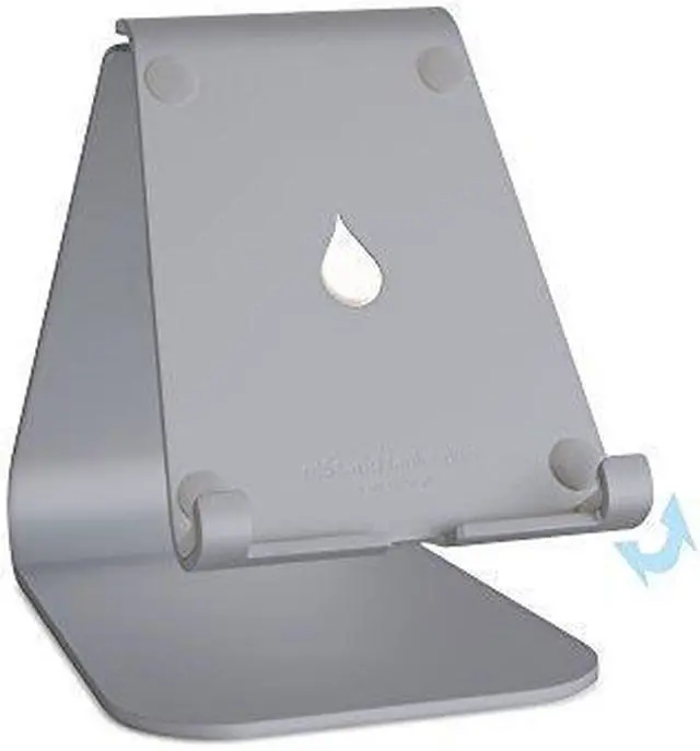 Alt view image 3 of 8 - Rain Design 10055 Mstand Tabletplus Space Grey Adjustable Ergonomic Ipad Stand