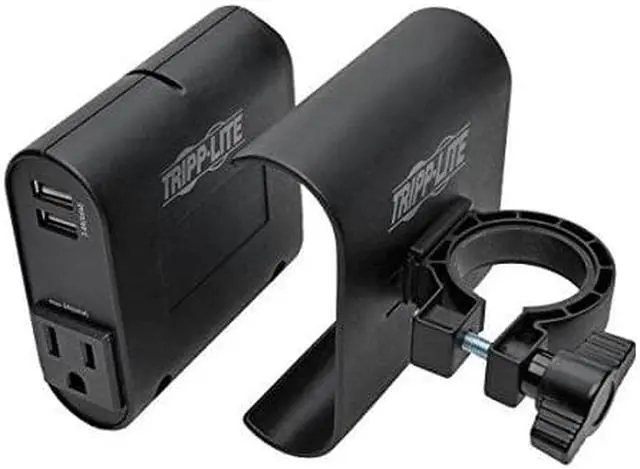 Alt view image 10 of 20 - Tripp Lite DMACUSB Ac/Usb Charging Clip For Display Mounts - Power Adapter - Ac / Usb - 3.4 A - 4 Output Connectors (2 X Usb, 2 X Nema 5-15) - Black