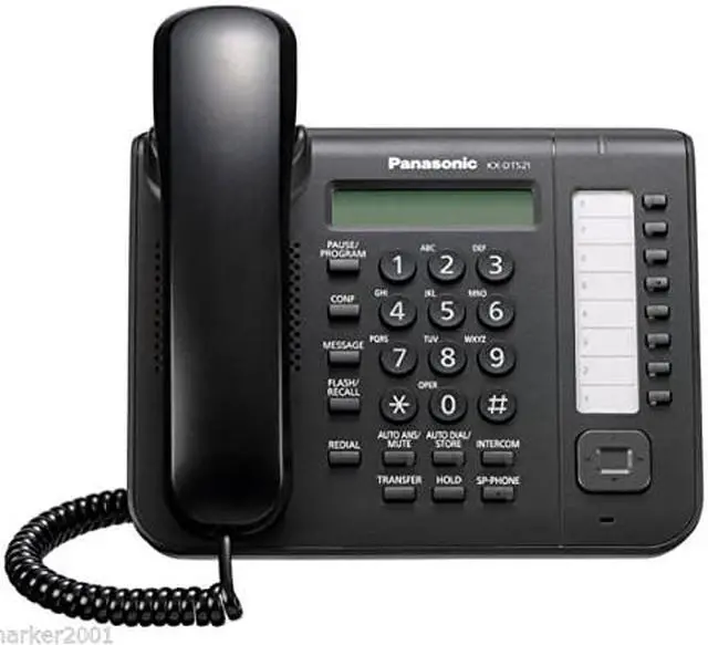 Alt view image 8 of 10 - Panasonic KX-DT521 Black 8 Button 1-line Digital Telephone