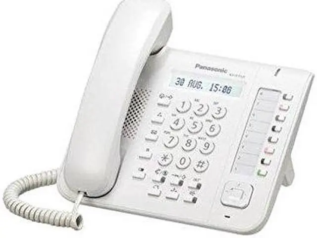 Alt view image 7 of 13 - Panasonic KX-DT521 White 8 Button 1-line Digital Telephone