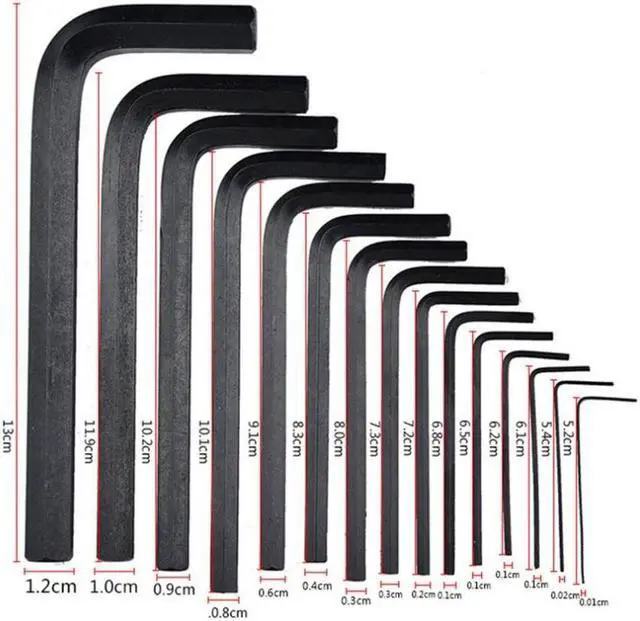 Alt view image 3 of 6 - 30PCS Durable Hex Key Wrench Set Allen Key Set Precise Manual Tool for Auto Repair Wrenches Spanners Hand Tools