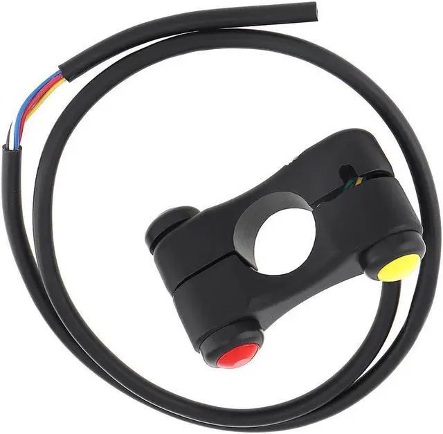 Alt view image 4 of 5 - 7/8'' 22MM Motorcycle Handlebar Control Switch 3 Button 7 Wires Alloy Handlebar Switches for ATV / Harley / Suzuki / Yamaha