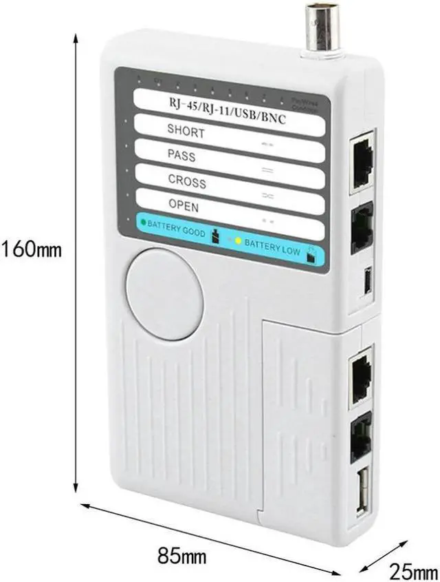 Alt view image 7 of 7 - NF-3368 4 In 1 Multifnctional Network Cable Tester LAN Network Cable Tester RJ11 Wire Tracker Diagnose Tone Tracer