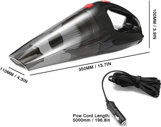 Alt view image 2 of 6 - Portable Dual Use Auto Handheld Super Suction Vacuum Cleaner Cleaning Machine for Car