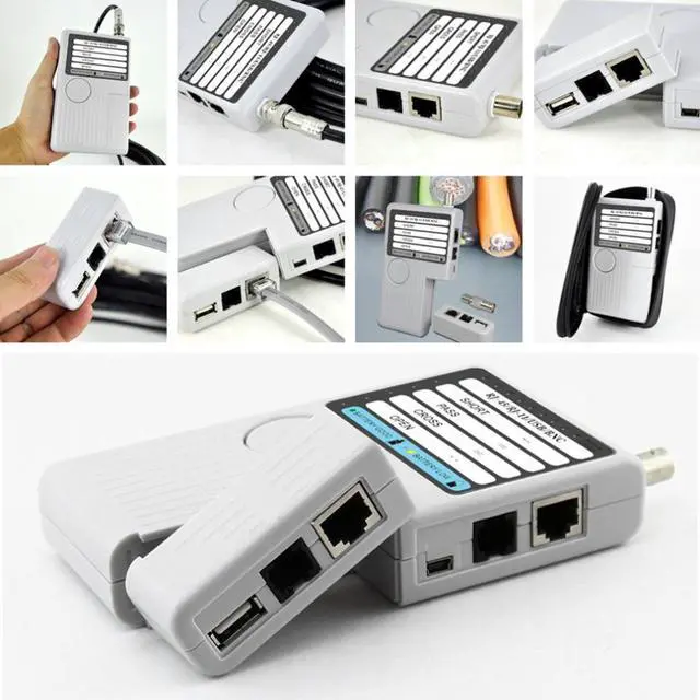Alt view image 4 of 7 - NF-3368 4 In 1 Multifnctional Network Cable Tester LAN Network Cable Tester RJ11 Wire Tracker Diagnose Tone Tracer
