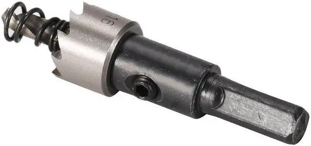 Alt view image 4 of 5 - 16MM Carbide Tip HSS Drill Stainless Steel Hole Saw Metal Wood Drilling Tool Hole Cut Tool For Installing Locks