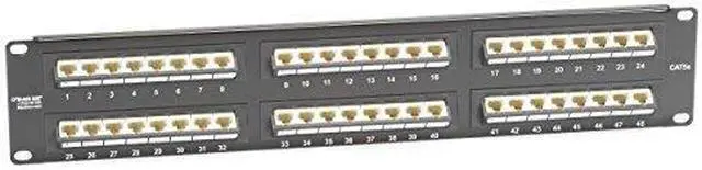 Alt view image 2 of 5 - Black Box JPM5E48-45ANG-UU Spacegain Cat5E 45 Degree Angled Port Pa
