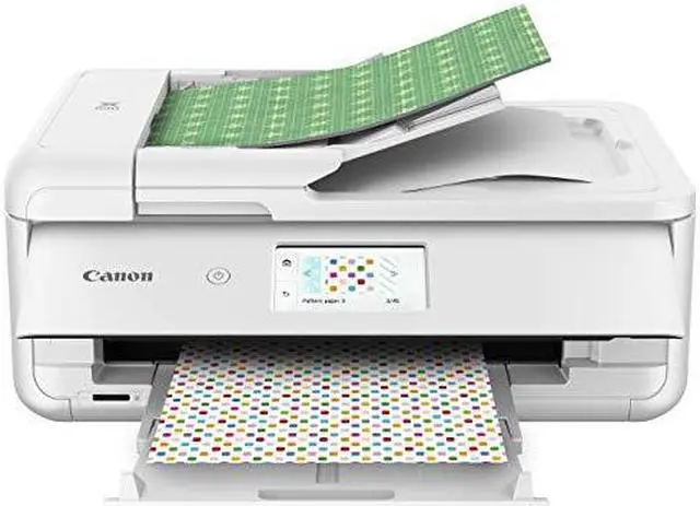 Alt view image 11 of 20 - Canon PIXMA TS9521C (2988C022) Duplex 4800 DPI x 1200 DPI Wireless/USB Color Inkjet The Crafter’s All-In-One Printer