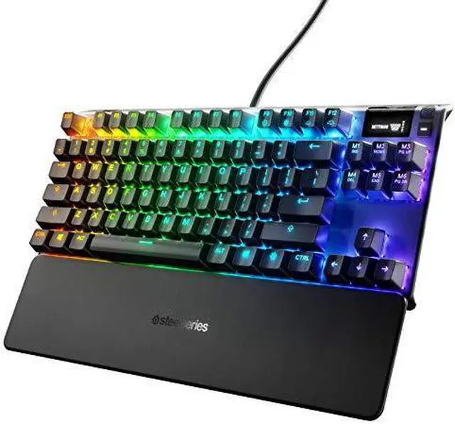 Alt view image 5 of 20 - SteelSeries Apex 7 TKL 84-Key RGB Mechanical Gaming Keyboard (Red Switch)