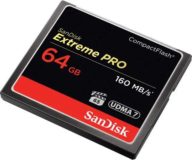 Alt view image 11 of 16 - SanDisk Extreme Pro 64 GB CompactFlash SDCFXPS-064G-A46
