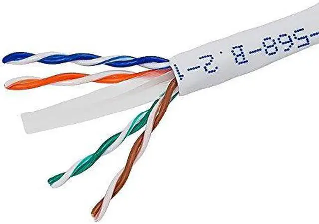 Alt view image 3 of 11 - Monoprice Cat6 Ethernet Bulk Cable - Network Internet Cord - Solid, 500Mhz, UTP, CMR, Riser Rated,  Pure Bare Copper Wire, 23AWG, 500ft, White