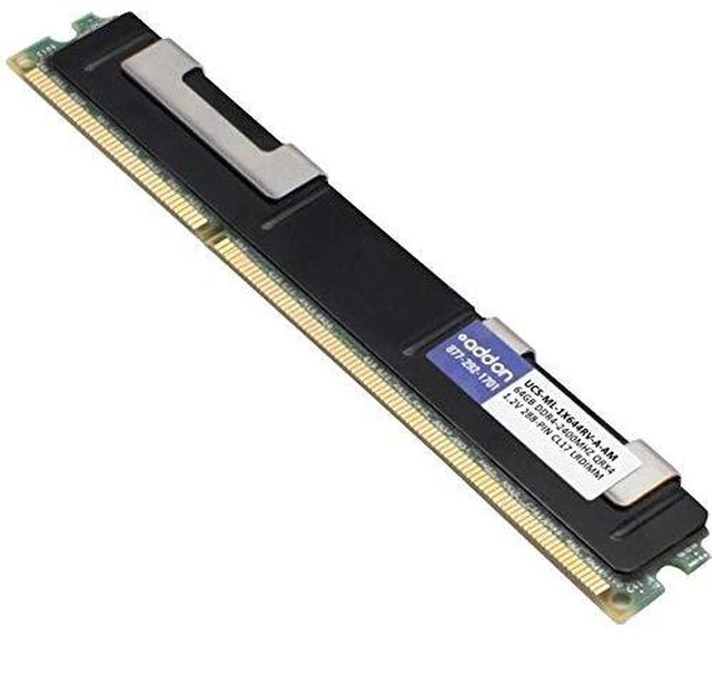 Alt view image 2 of 4 - AddOn AM2400D4QR4LRN/64G x1 Cisco UCS-ML-1X644RV-A Compatible Factory Original 64GB DDR4-2400MHz Load-Reduced ECC Quad Rank x4 1.2V 288-pin CL17 LRDIMM
