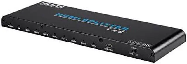 Alt view image 3 of 8 - Monoprice Blackbird 4K Pro 1x8 HDMI Splitter With HDCP 2.2 and EDID Support | Delivers Up to 10.2 Gbps Bandwidth
