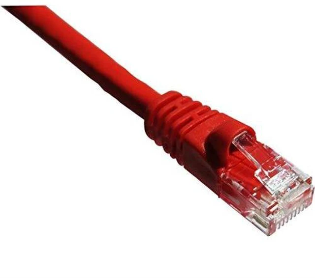Main image of Axiom C6MBSFTPR75-AX Patch Cable - Rj-45 (M) To Rj-45 (M) - 75 Ft - Sftp / 50 Micron - Cat 6 - Booted, Molded, Snagless, Stranded - Red