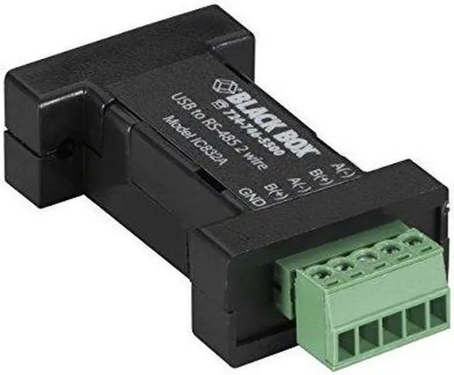 Alt view image 2 of 10 - Black Box DB9 Mini Converter (USB to Serial) USB/RS-485 (2-wire Terminal Block)